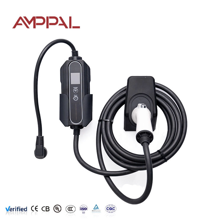 Səyahət və evdə şarj üçün Akrilik Dizaynlı 11kW Portativ AC EV Şarj Cihazı