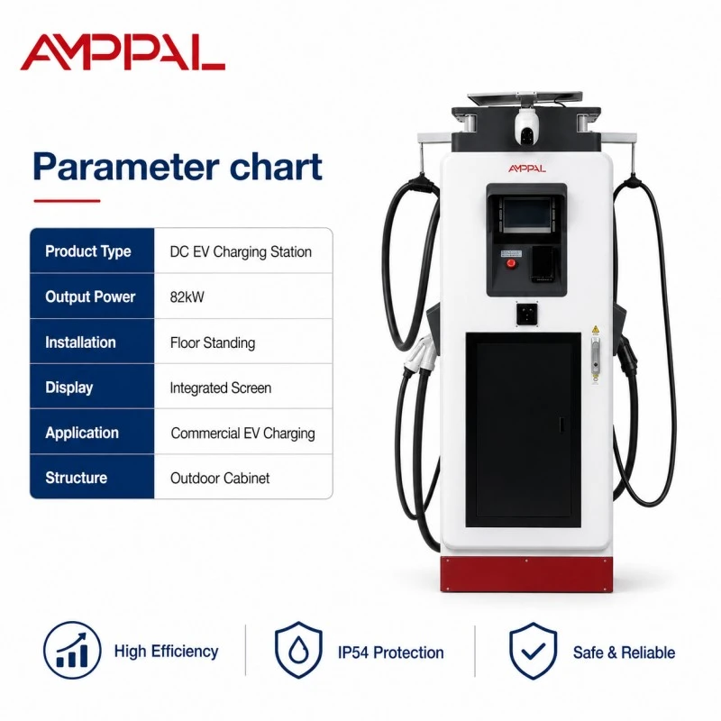 160kW Commercial DC Fast Charger with Digital Display for Highway Services